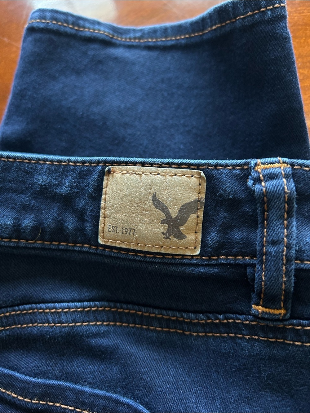 American Eagle Outfitters Women’s Dark Blue Hi Rise Jeggings Crop Size 18 R